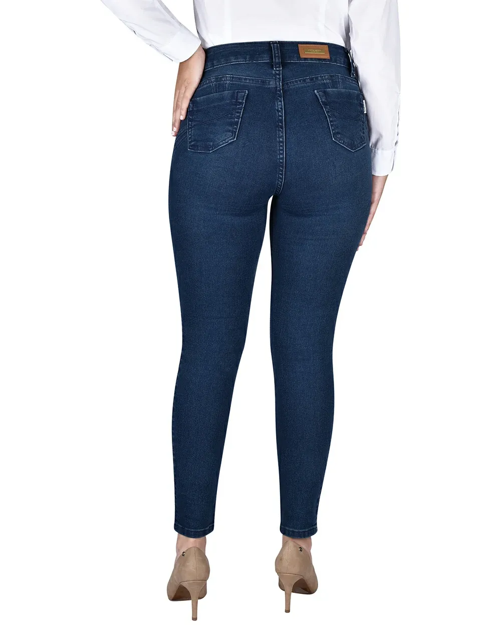 Opposite jeans skinny push up pretina alta 3 botones (color: azul  eléctrico. talla: 42), Delivery Near You