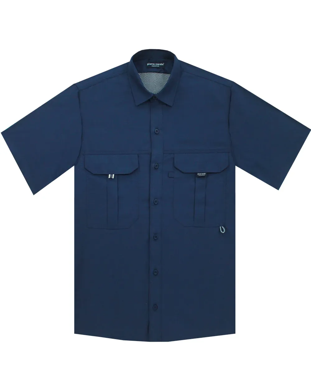 Camisa performance color navy manga corta
