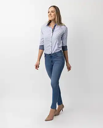 421 jeans skinny fit levantapompis 1 botón celeste