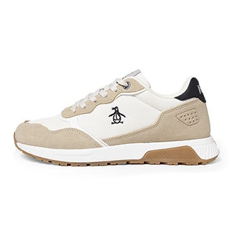 Calzado blanco con detalles beige