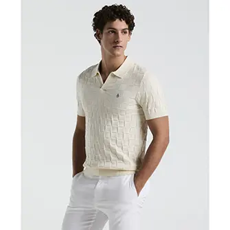 Tops polo moda knit