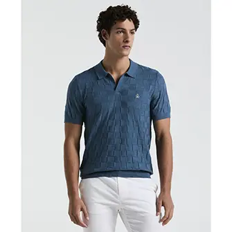 Tops polo moda knit