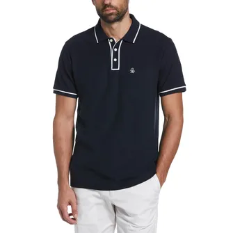 Polo earl basica lisa pique manga corta