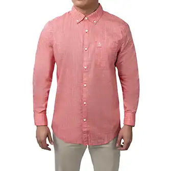 Camisa moda manga larga color rojo