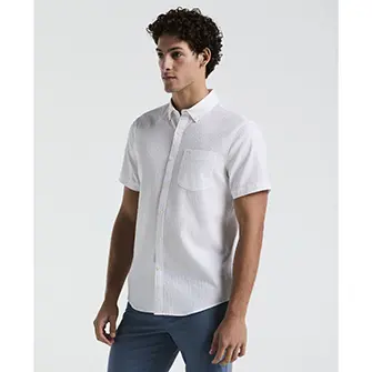 Camisa moda manga corta color blanco