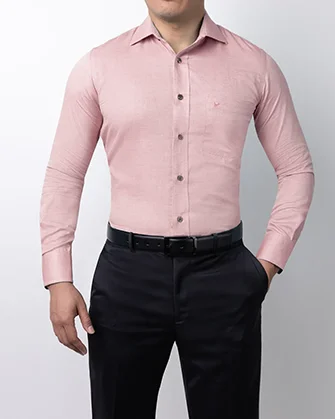 Camisa de vestir slim fit textura vino