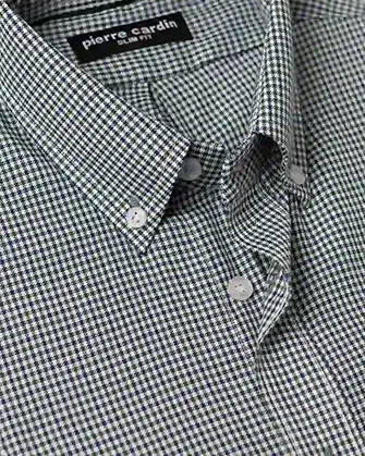 Camisa pierre cardin oxford mini check