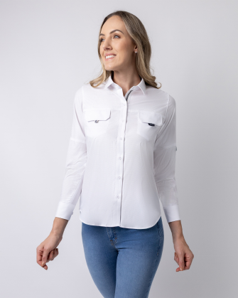 Blusa performance soft touch lenzing blanca