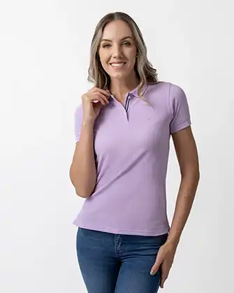 Blusa sport slim fit lila