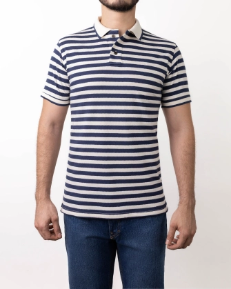 Camisa sport diseño slim fit azul