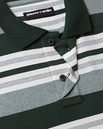 Camisa  pierre cardin sport estampada con stretch