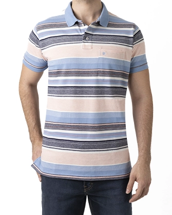 Camisa sport diseño con bolsa slim fit anaranjado