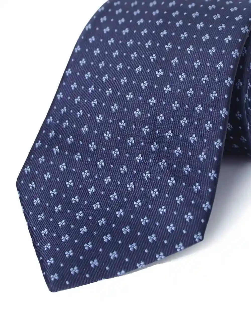 Corbata corcel con diseño azul