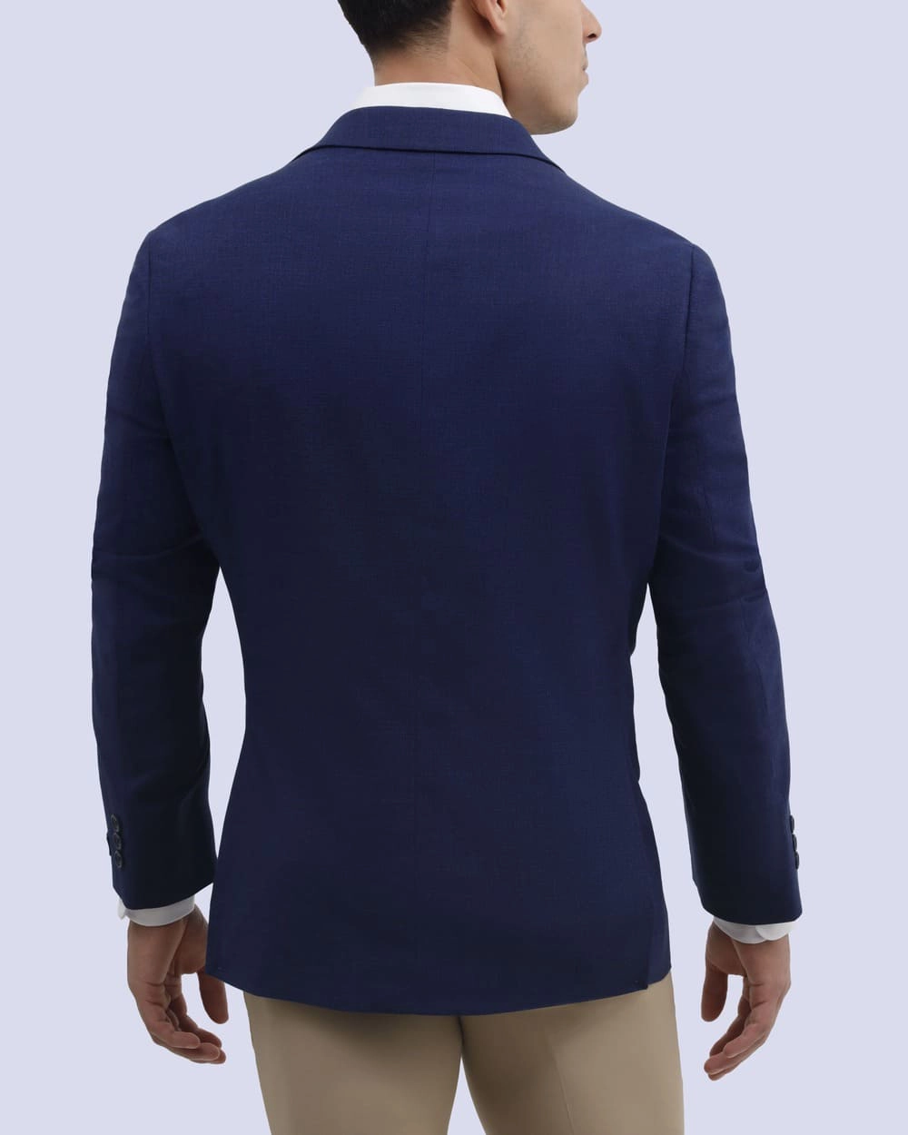 Blazer liso slim fit en color azul