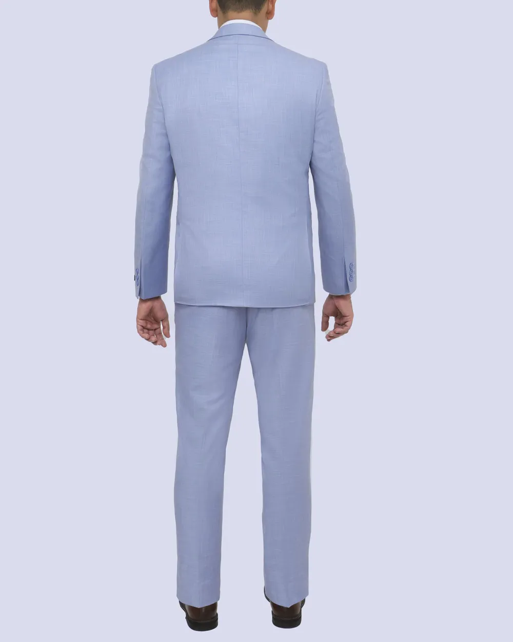 Traje pierre cardin modern fit color celeste con diseño
