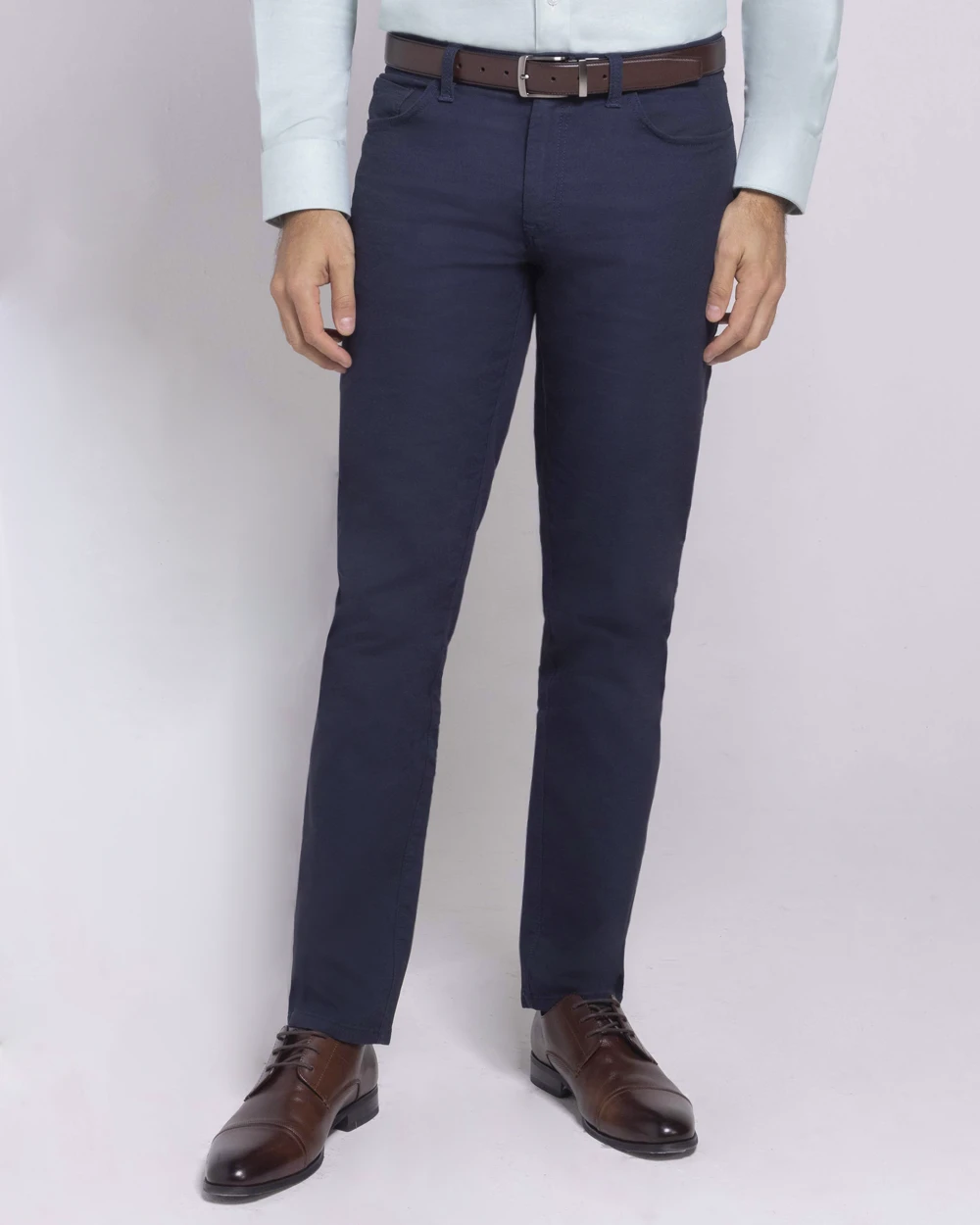 Pantalón casual slim fit 5 pocket azul