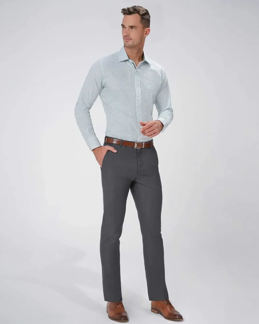 Pantalón de vestir slim fit gris - Pierre Cardín Costa Rica