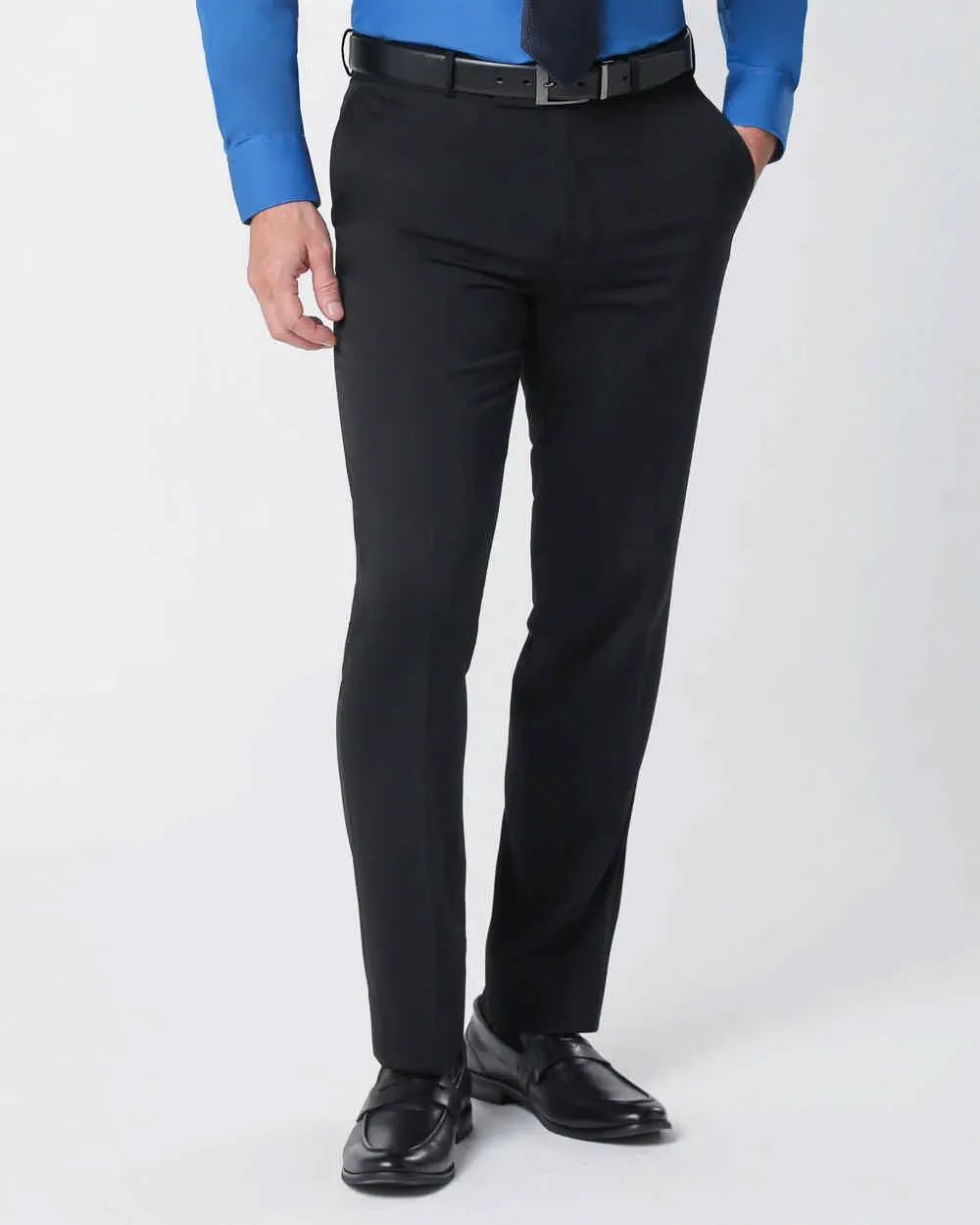 Pantalón de vestir slim fit active flex negro