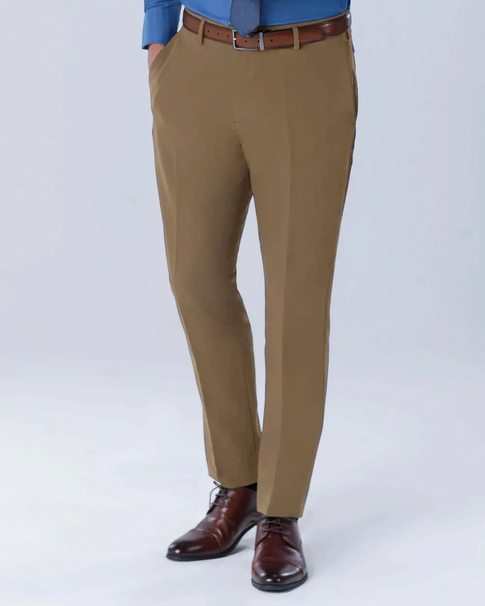 Pantalón de vestir slim fit active flex beige