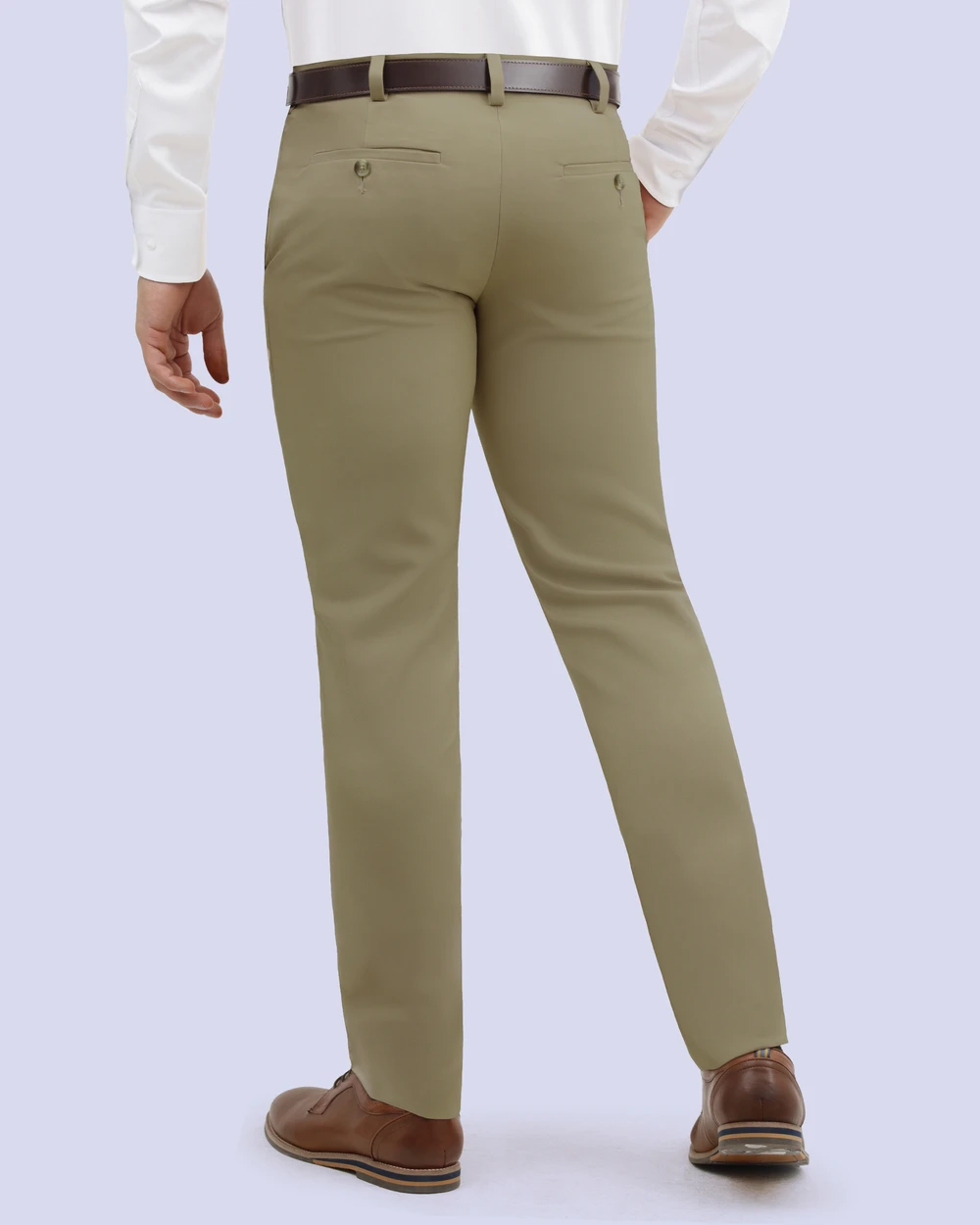 Pantalón de vestir slim fit stretch beige
