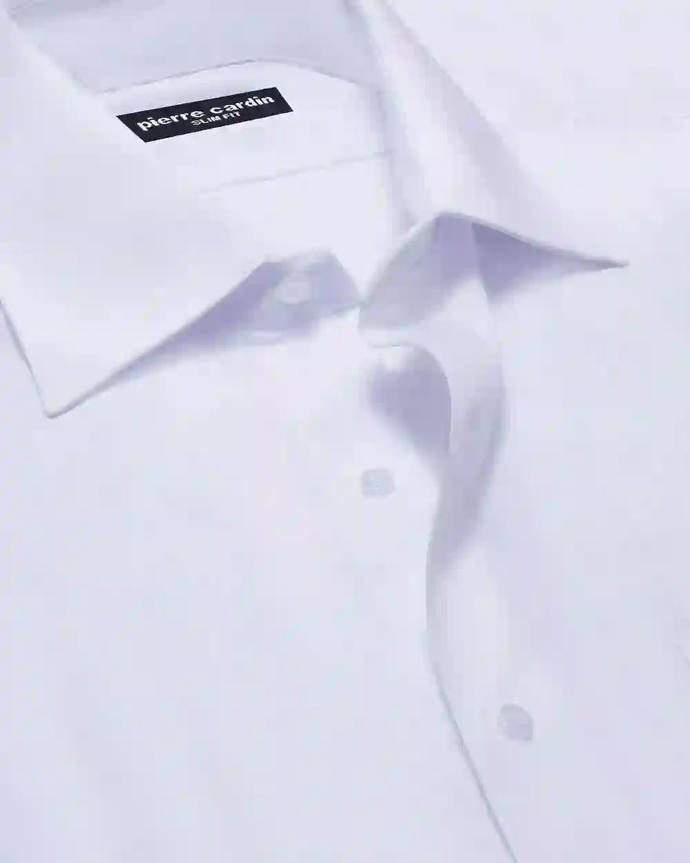 Camisa de vestir clásica manga larga blanca slim fit