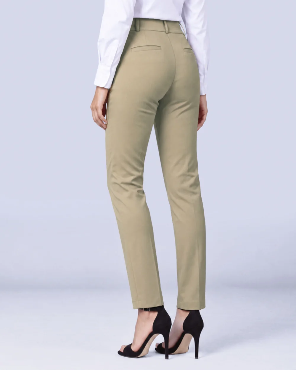 Pantalón de vestir slim beige