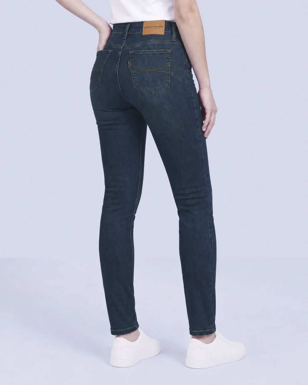 Jeans levanta pompa skinny tiro alto 451 azul oscuro