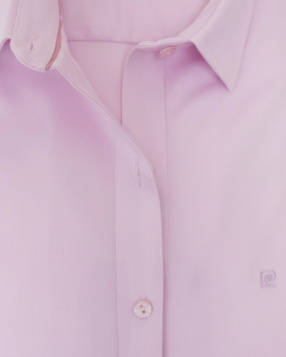 Blusa de vestir slim fit rosada piqué premium bambú stretch