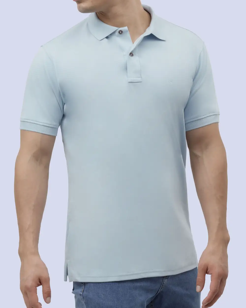 Camisa sport premium cotton d+ celeste