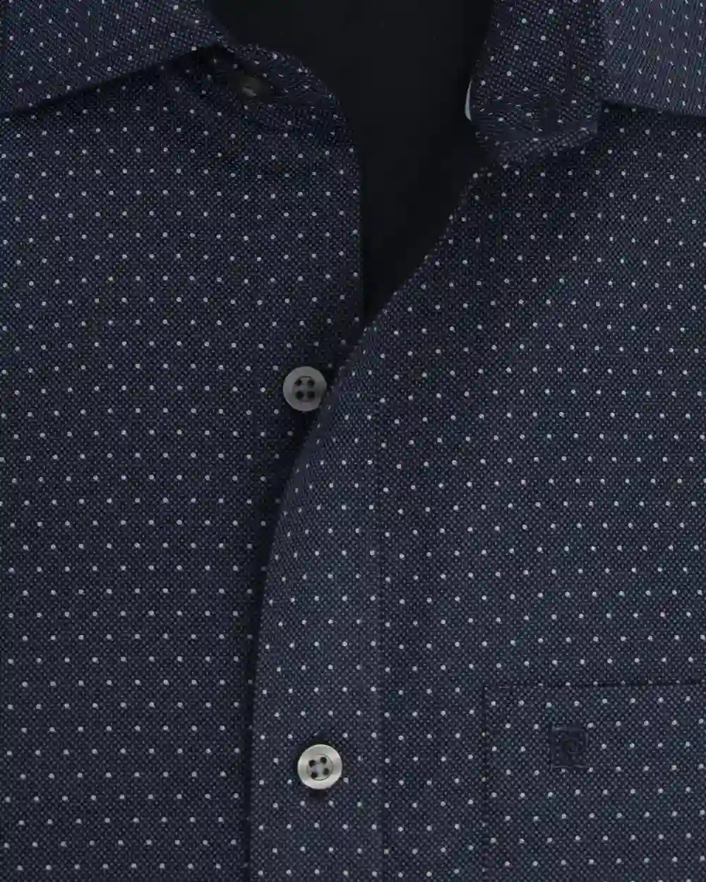 Camisa de vestir slim fit satín print azul