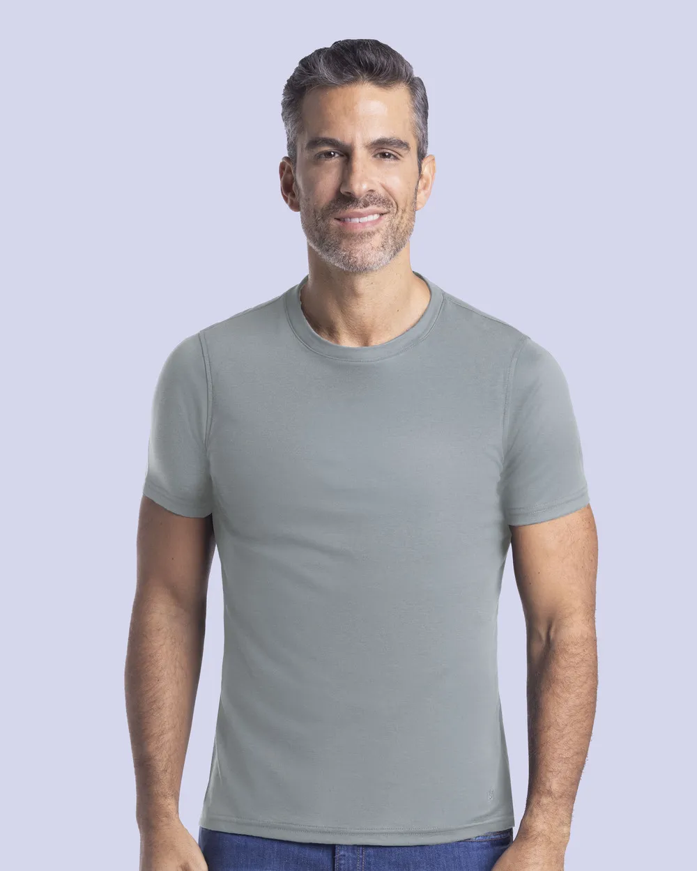 Camiseta premium cotton d+ gris