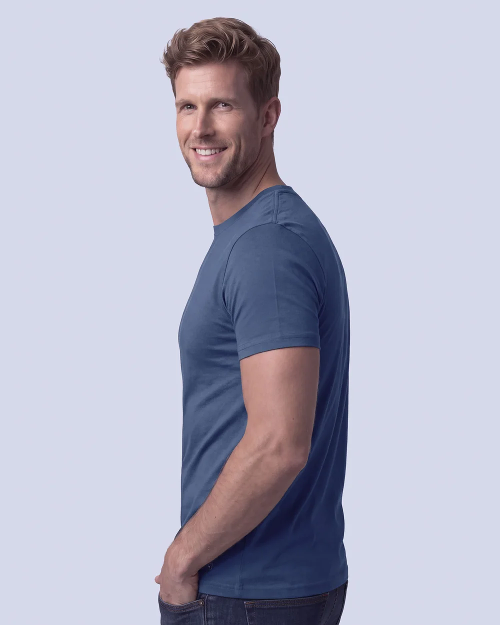 Camiseta premium cotton d+ azul