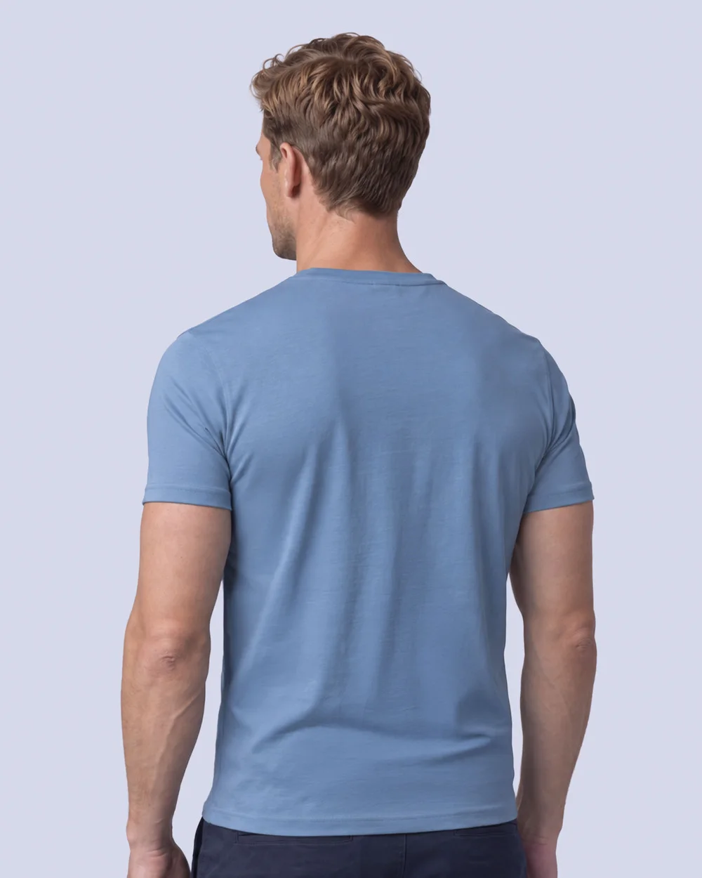 Camiseta premium cotton d+ celeste
