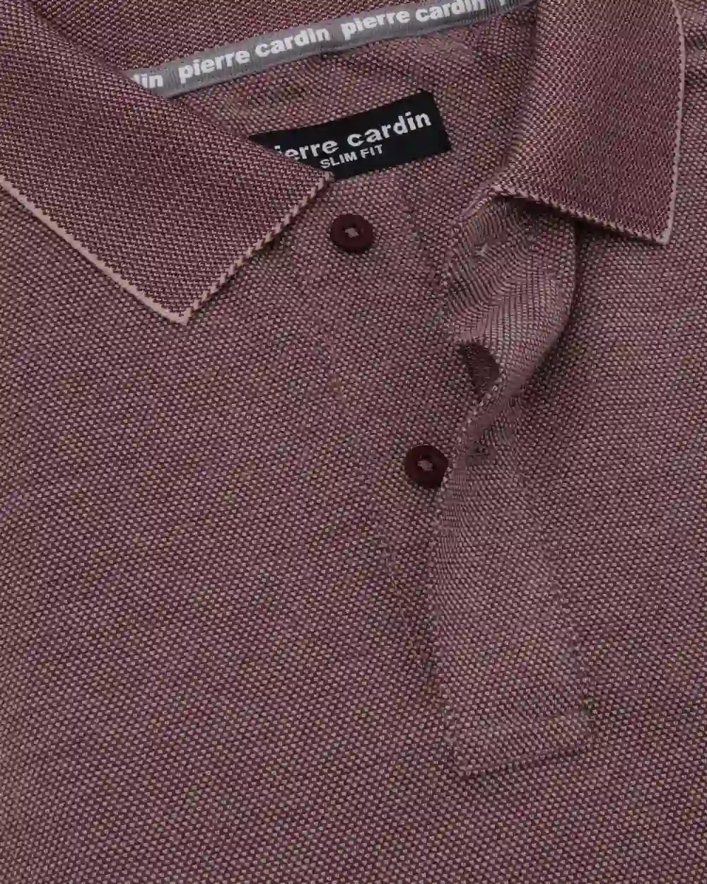 Camisa sport diseño slim fit manga corta vino