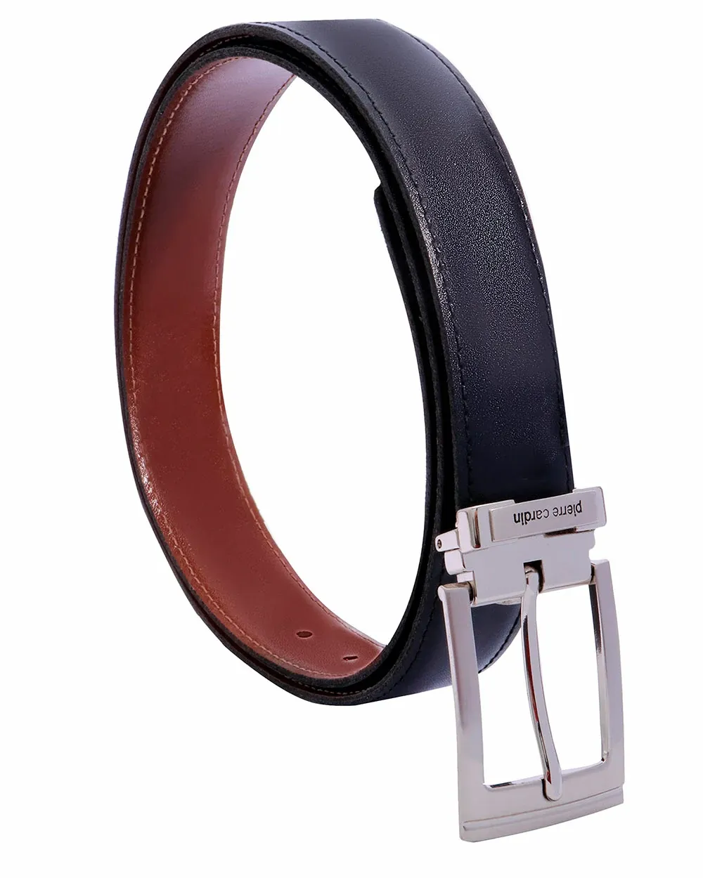 Cinturón de vestir pierre cardin reversible negro ailburn