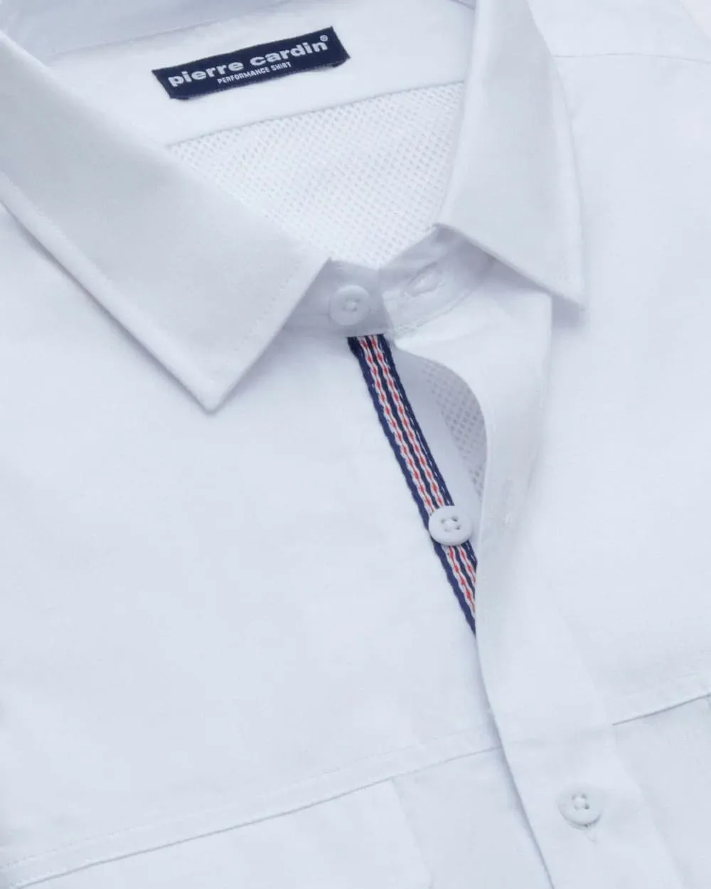 Camisa casual manga larga performance blanca