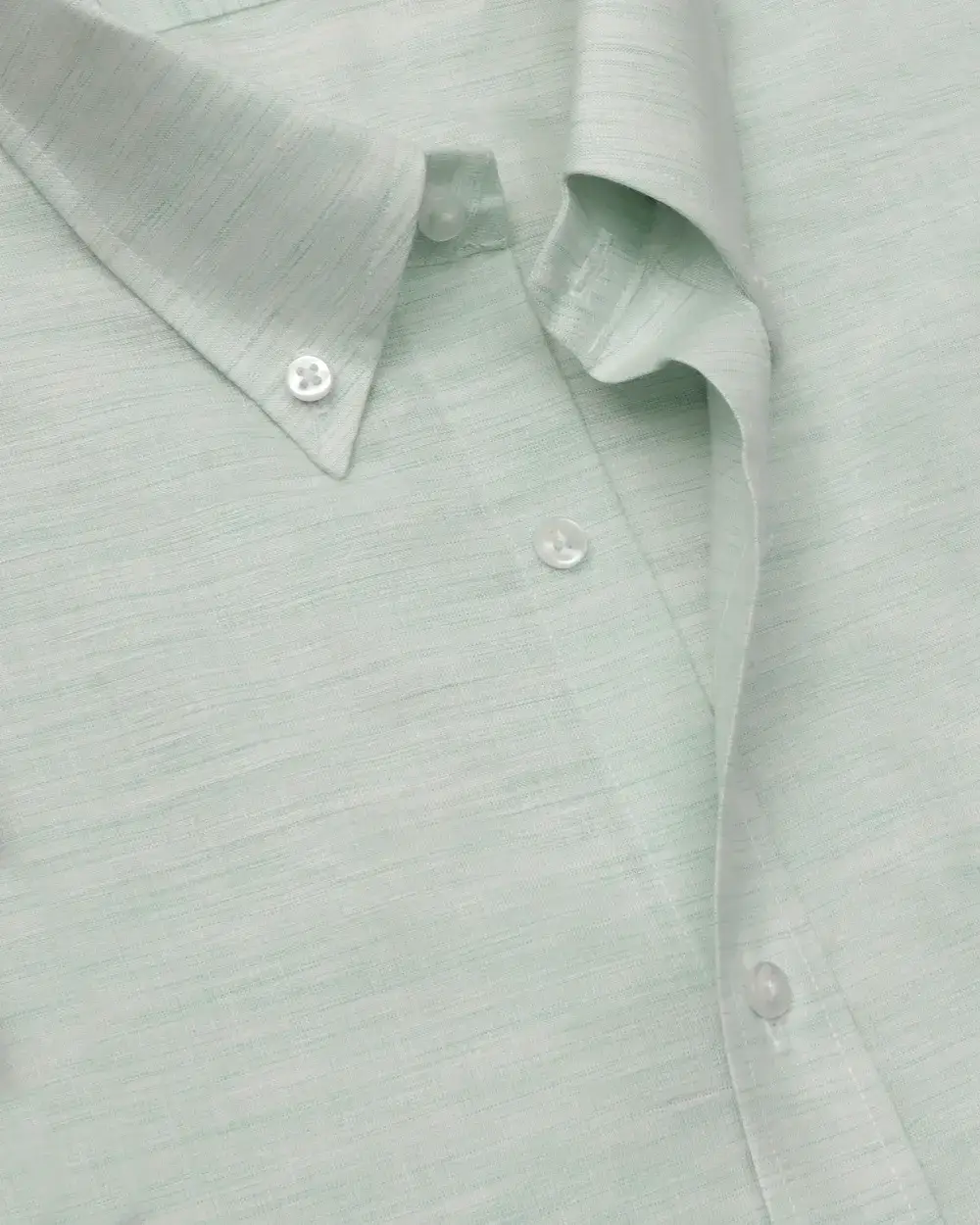 Camisa casual slim fit manga corta color verde