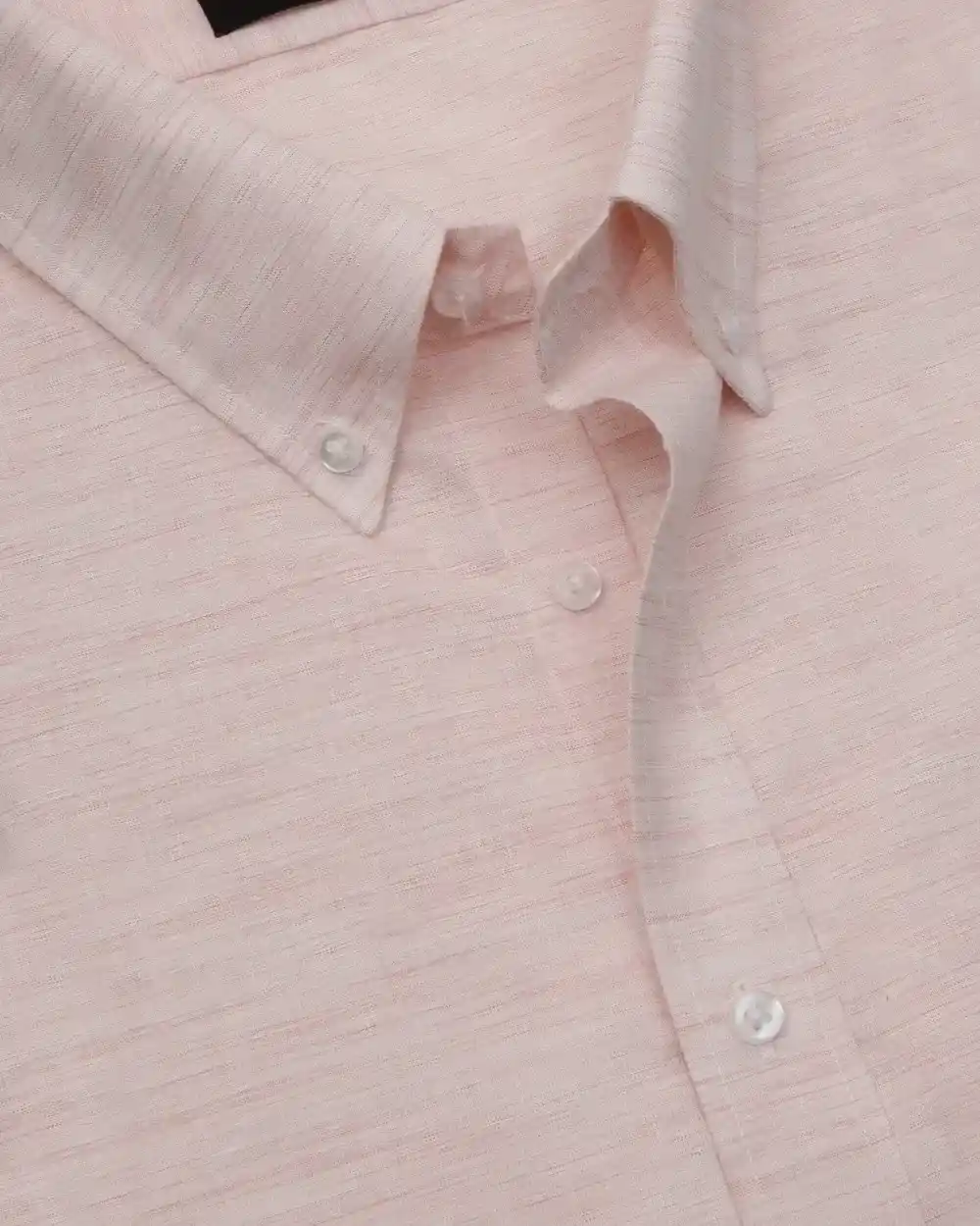 Camisa casual slim fit manga corta color rosado