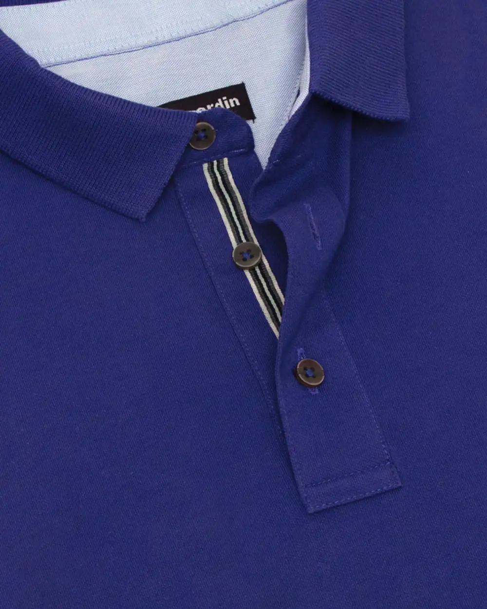 Camisa sport lisa slim fit manga corta azul