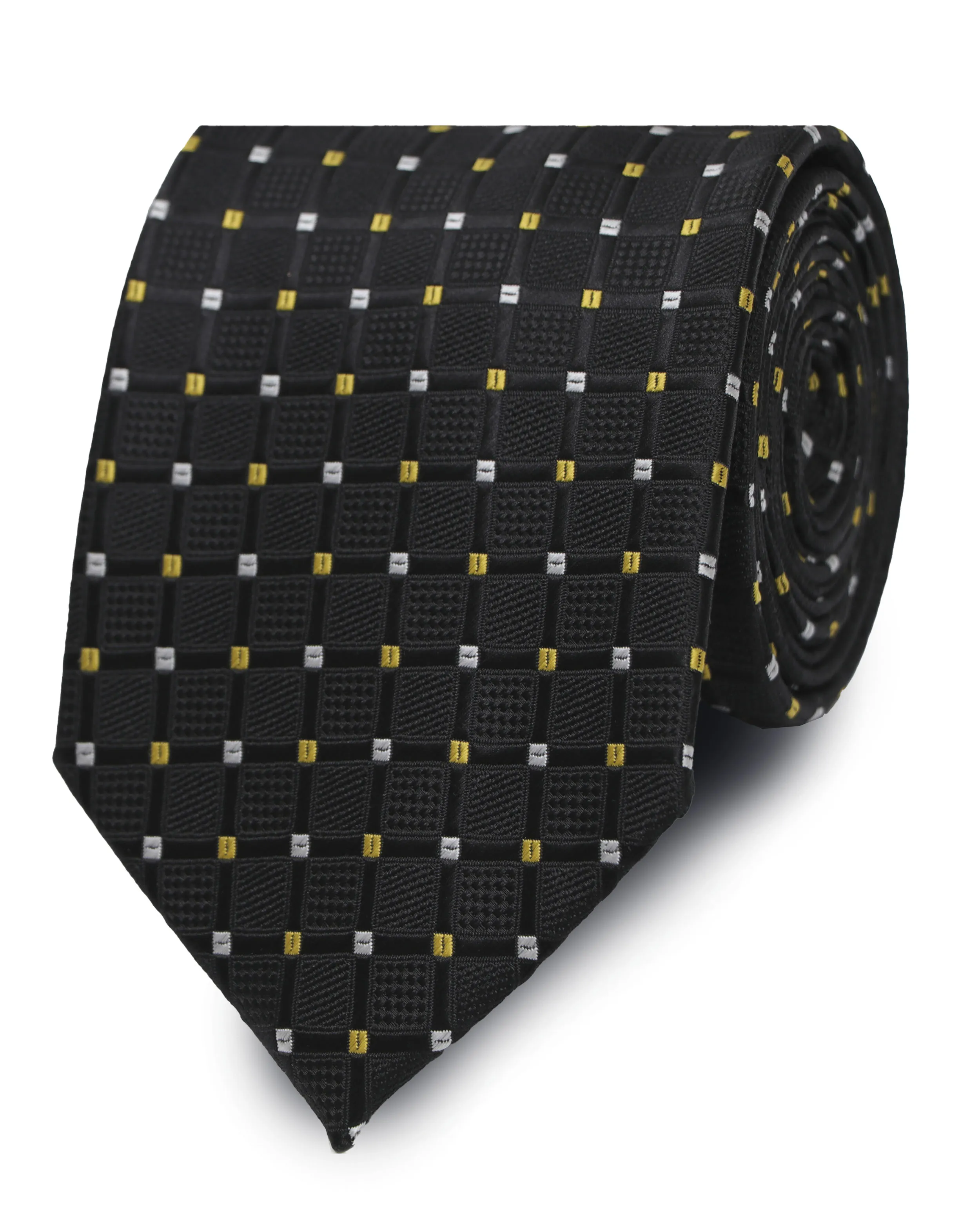 Corbata corcel con diseño negra