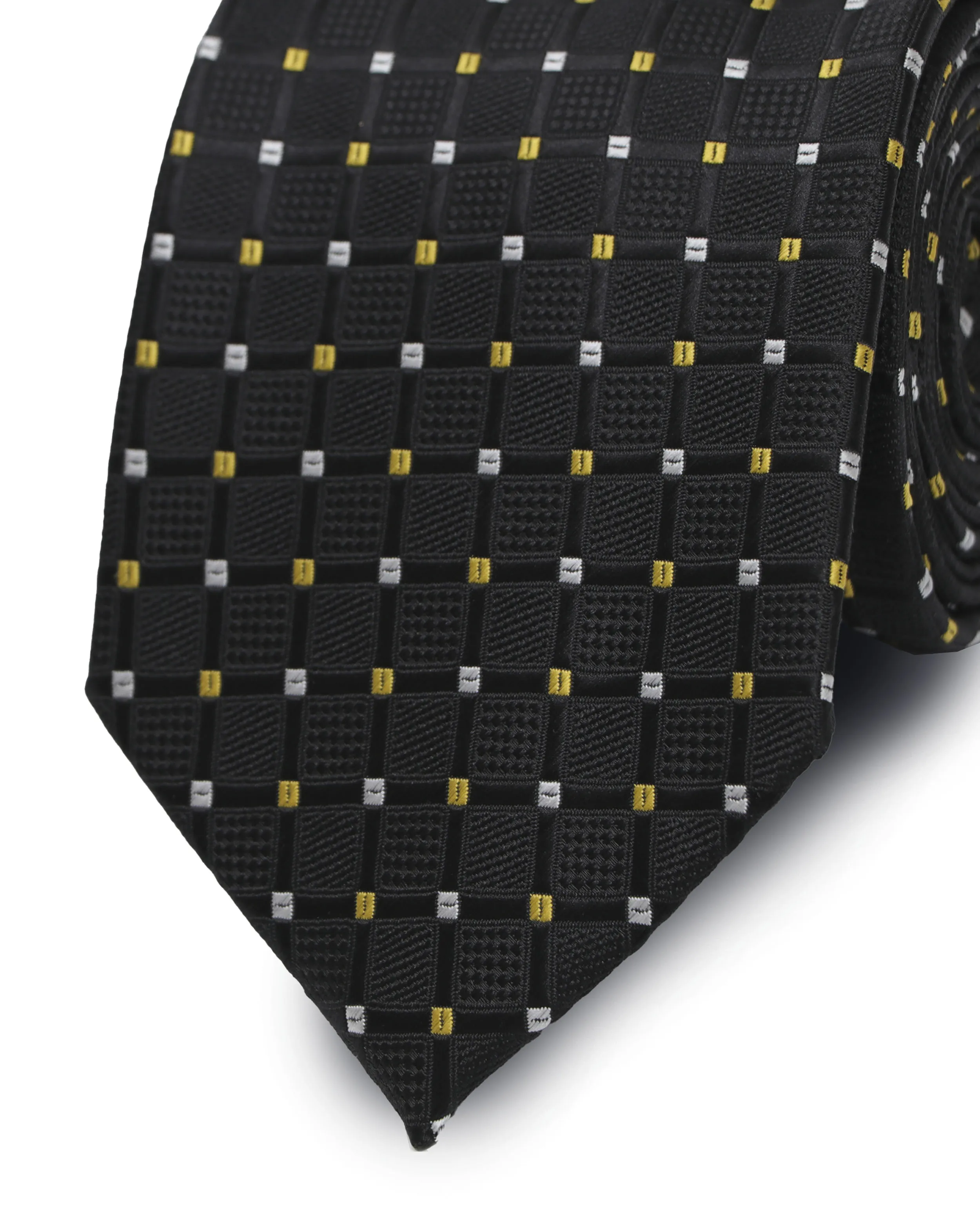 Corbata corcel con diseño negra