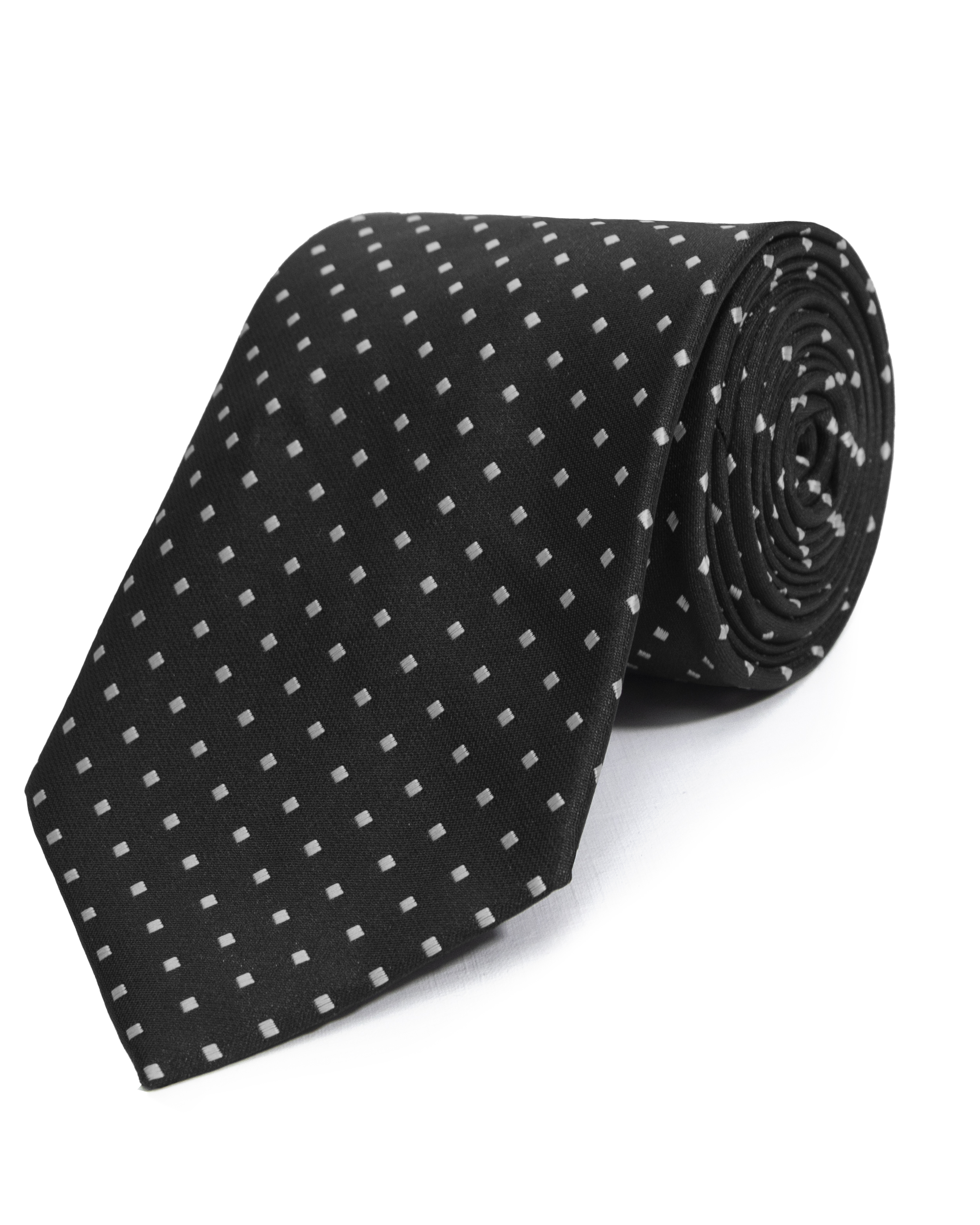 Corbata corcel con diseño negra
