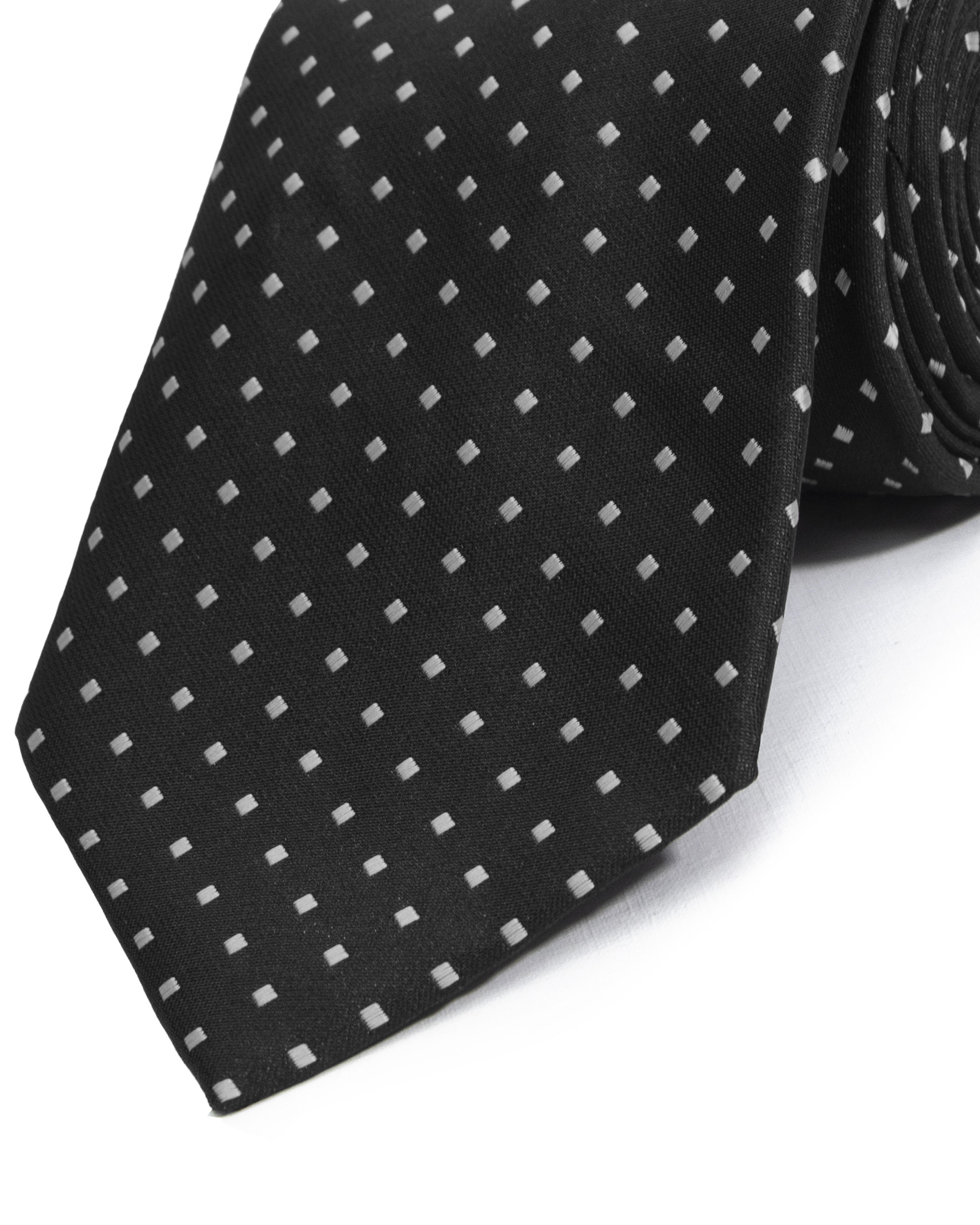 Corbata corcel con diseño negra