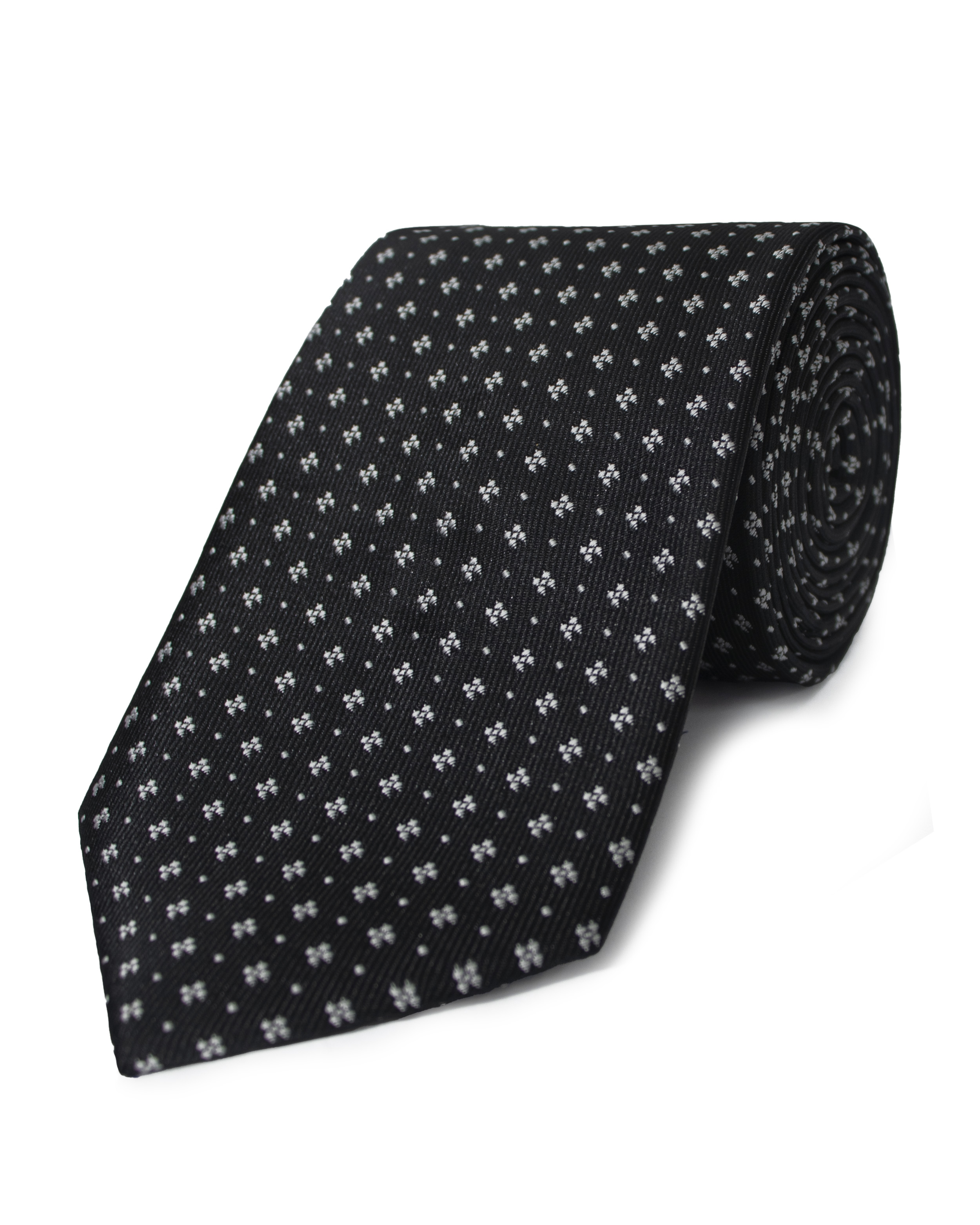 Corbata corcel con diseño negra