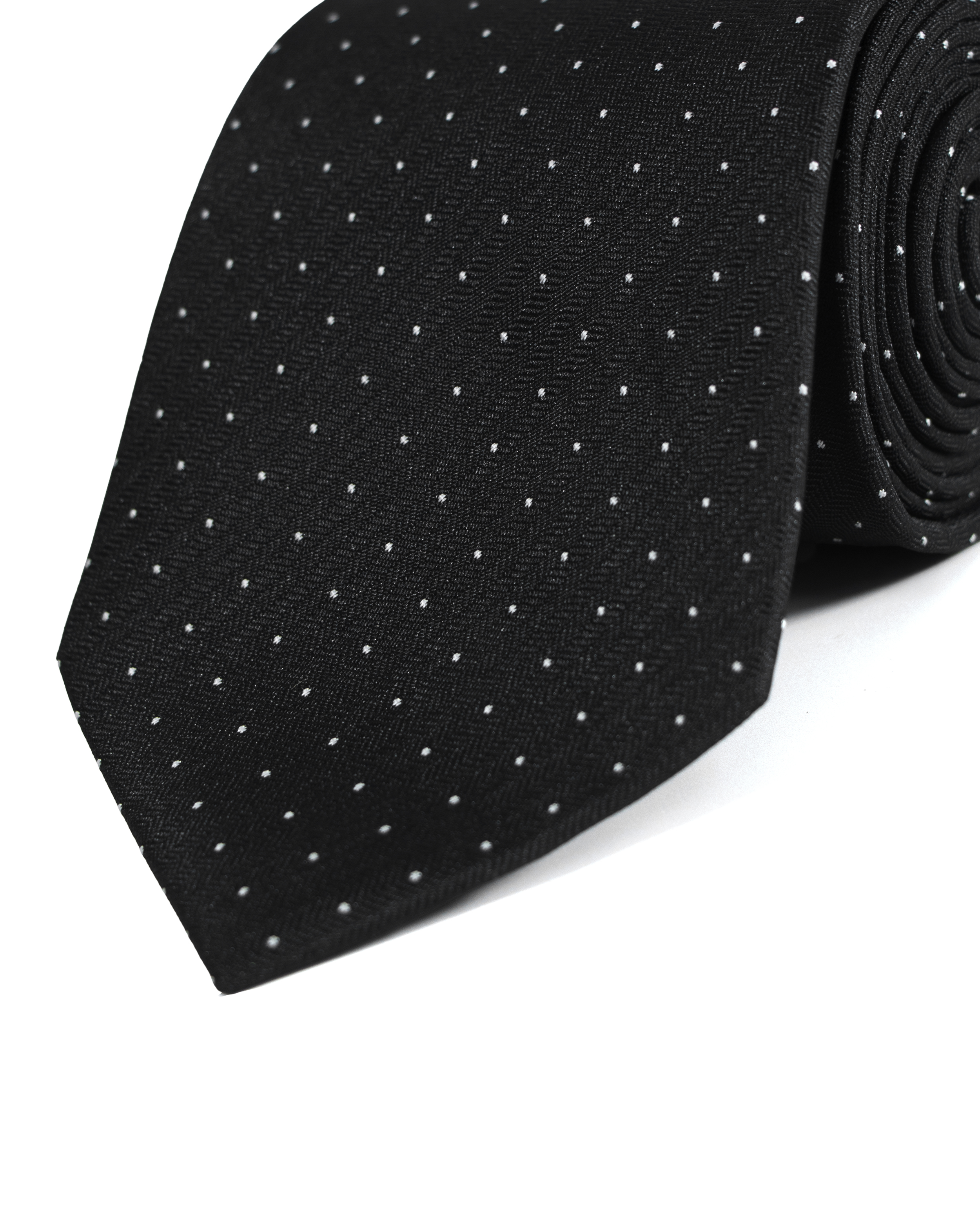 Corbata corcel con diseño negra