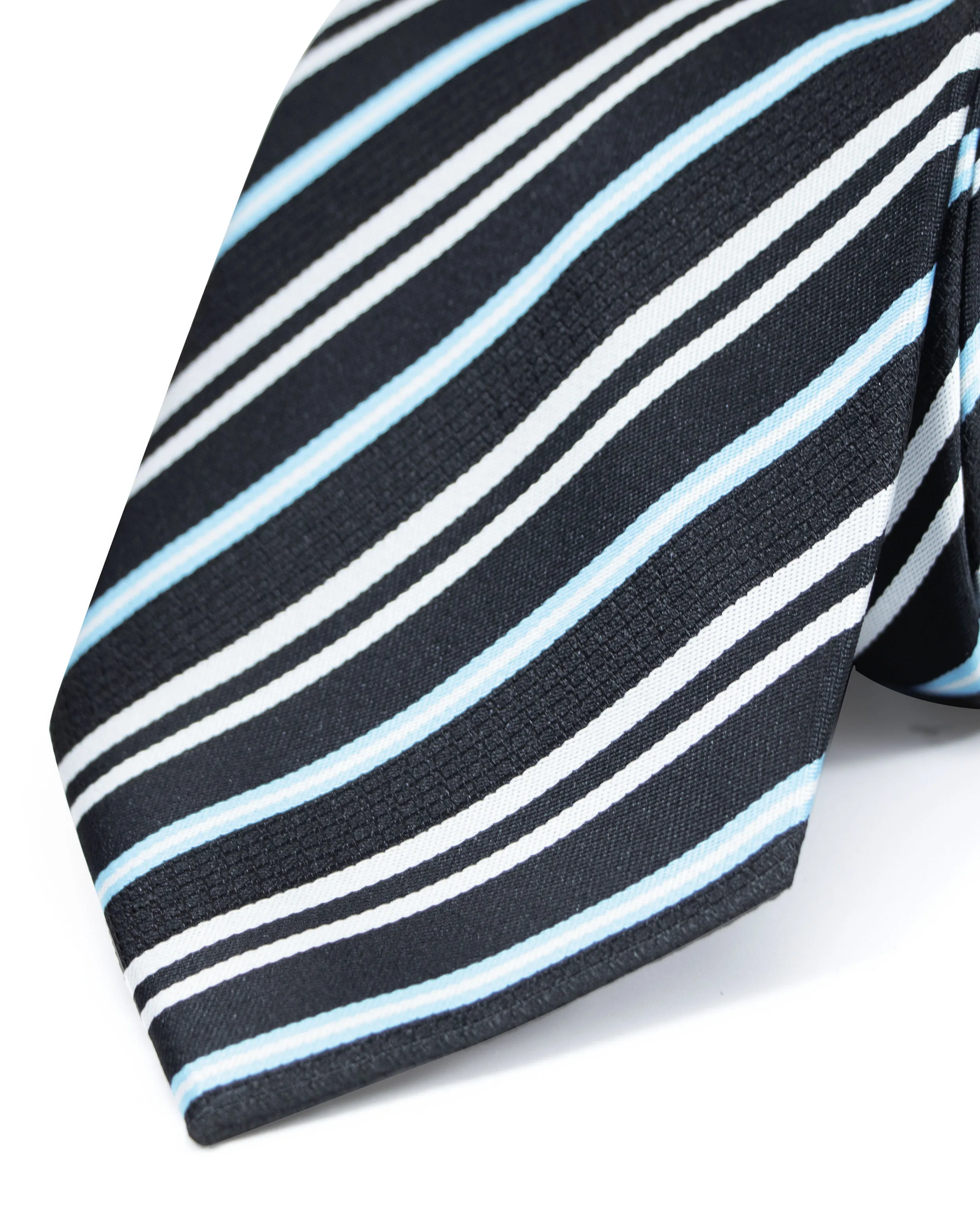Corbata corcel rayada azul