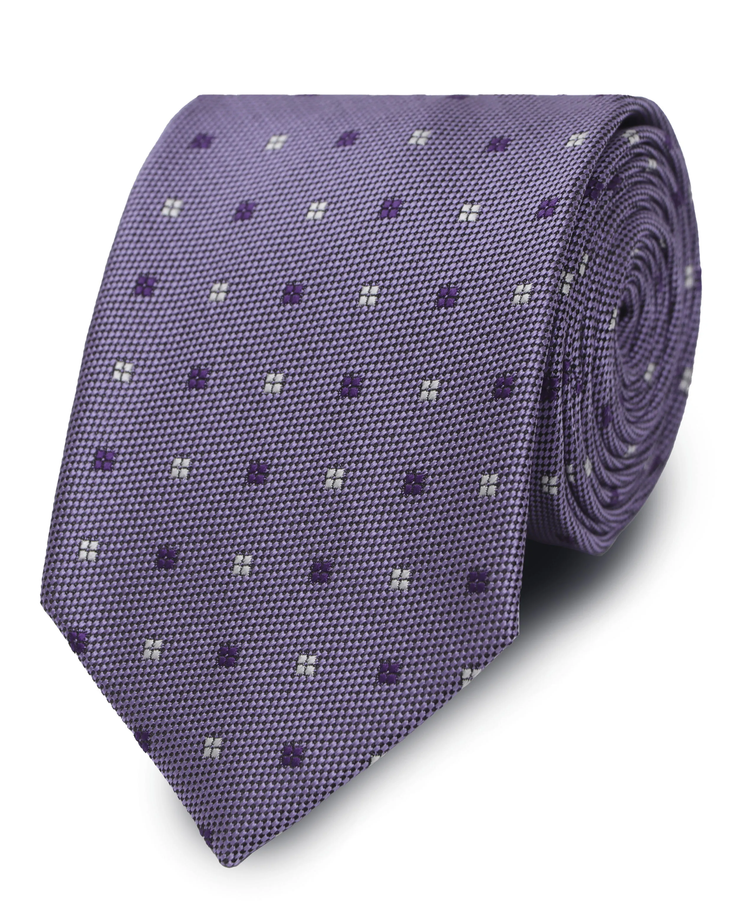 Corbata corcel con diseño morada