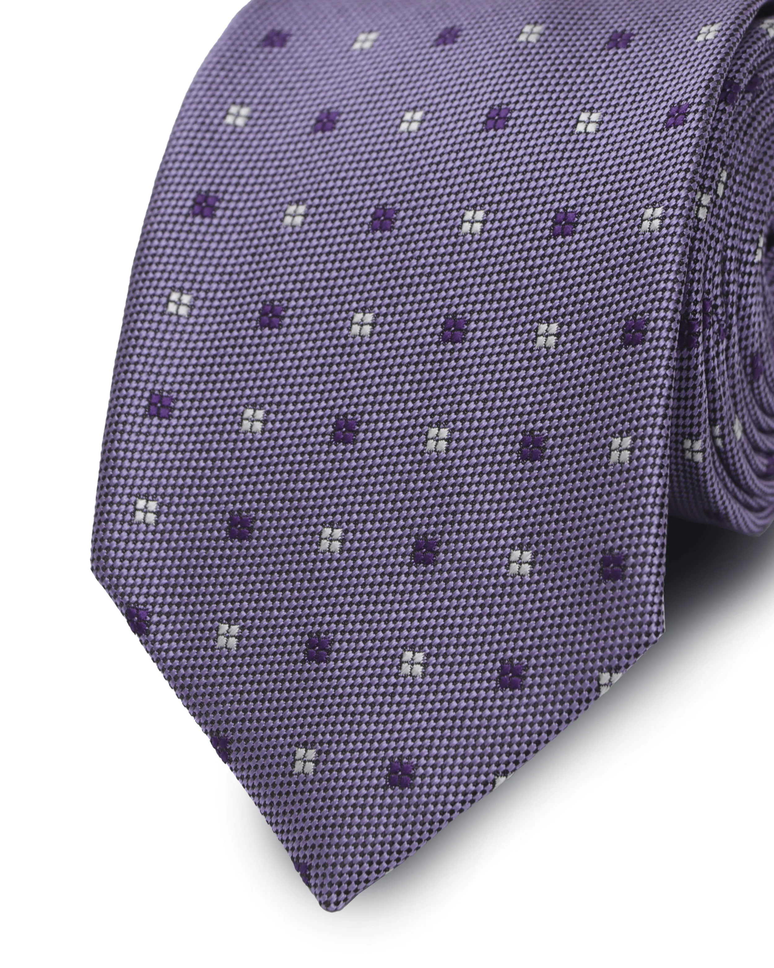 Corbata corcel con diseño morada
