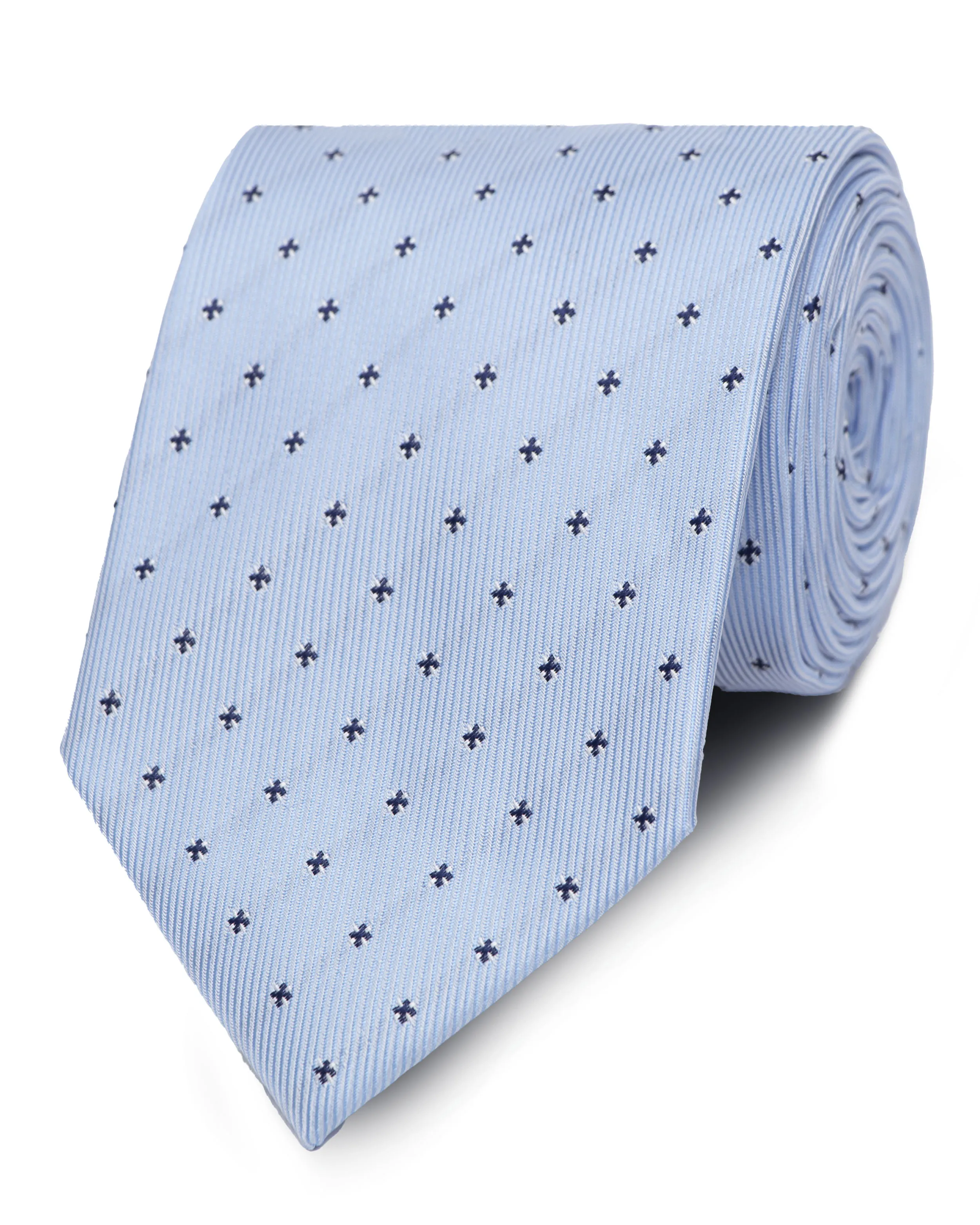Corbata corcel con diseño celeste