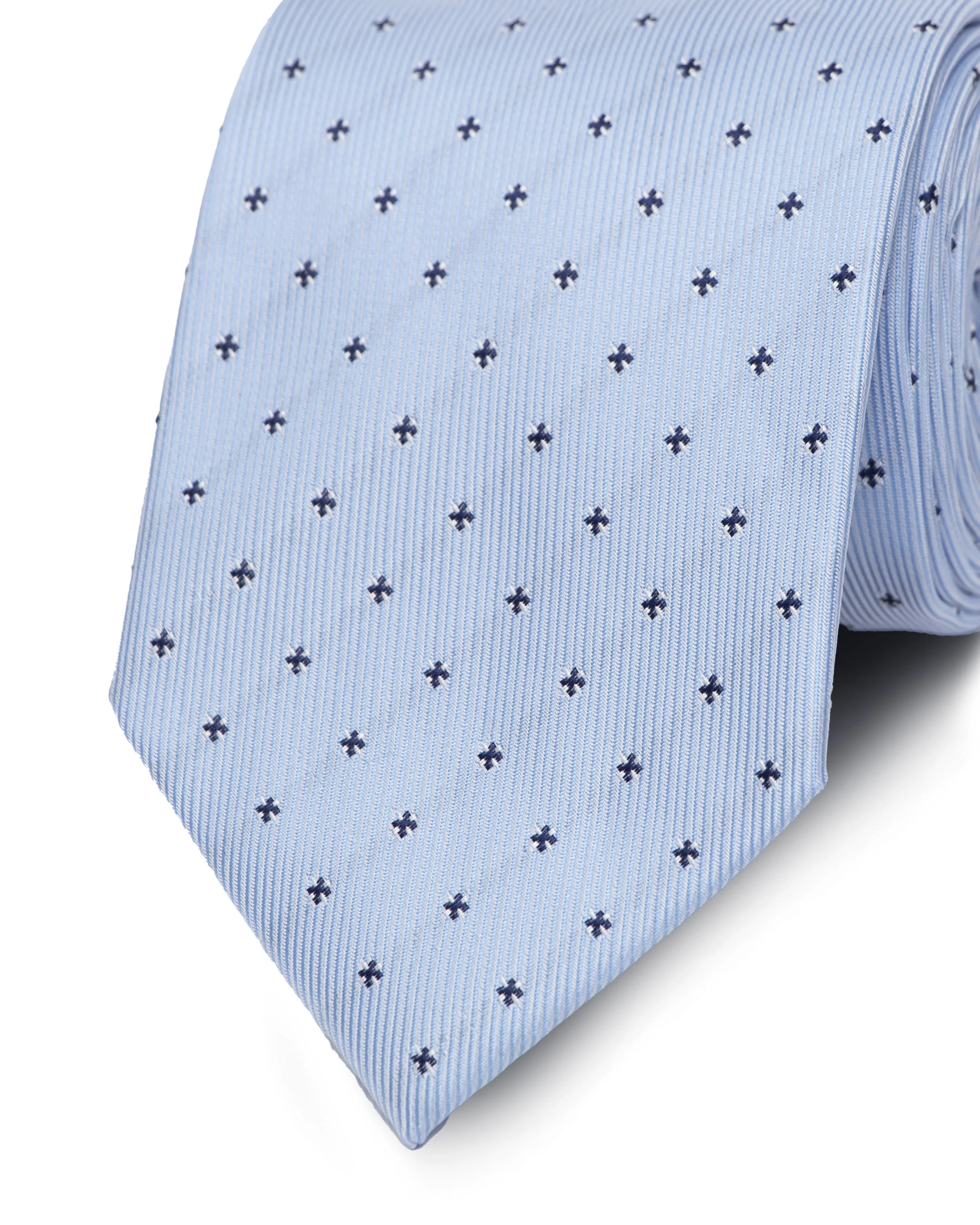 Corbata corcel con diseño celeste